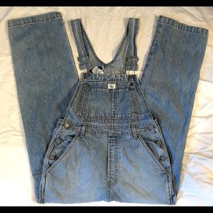 VINTAGE XS CALVIN KLEIN DENIM OVERALLS!